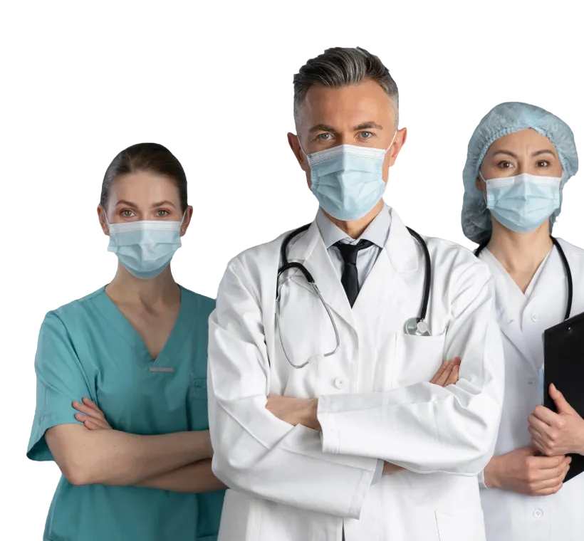 Doctor y enfermeras